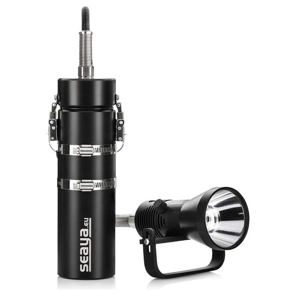 SeaYa LED 32W ZOOM with Umbilical Dual Output Battery - The ScubaDiving Gear Store