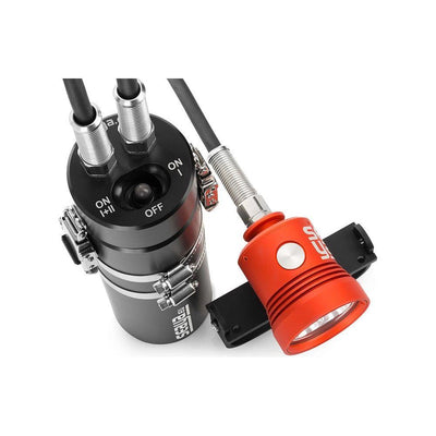 SeaYa LED 70W Narrow Spot with Umbilical Dual Output Battery - The ScubaDiving Gear Store