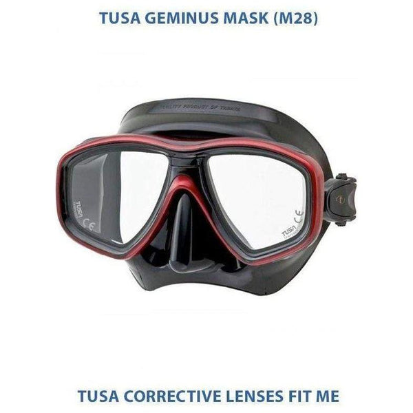 Tusa Corrective Lens Splendive II / Freedom Ceos / Geminus Masks - The ScubaDiving Gear Store