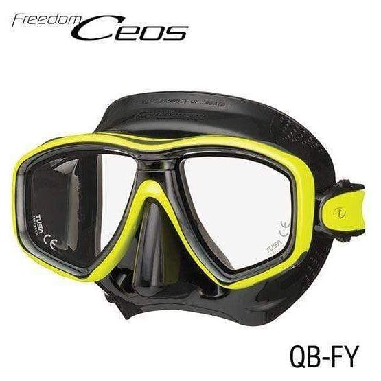 TUSA Dual Lens Mask Yellow / Black Tusa Ceos Mask