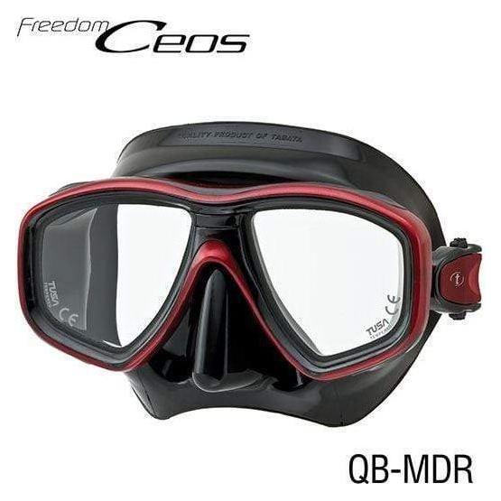 TUSA Dual Lens Mask Dark Red / Black Tusa Ceos Mask