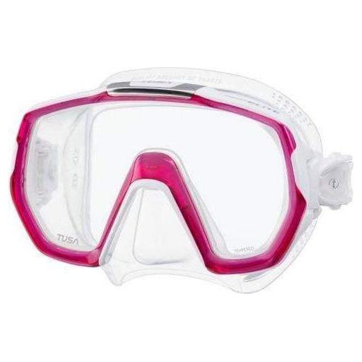 TUSA Single Lens Mask Bougainvillea Pink / Clear Tusa Freedom Elite Mask