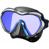 TUSA Single Lens Mask Fishtail Blue Tusa Paragon S Mask