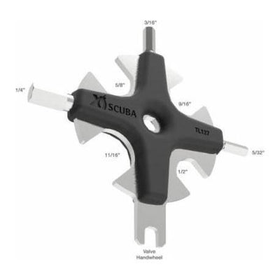 XS Scuba Tools XS-Scuba Stainless Steel Star Tool
